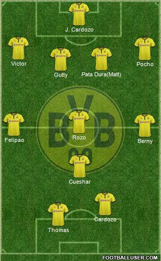 Borussia Dortmund Formation 2013