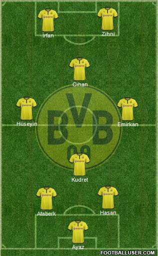 Borussia Dortmund Formation 2013