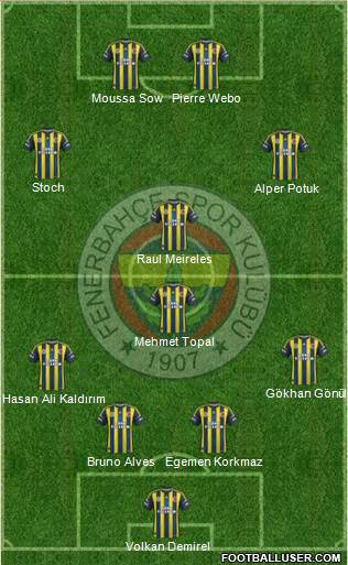 Fenerbahçe SK Formation 2013