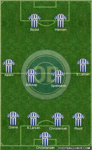 Odense Boldklub Formation 2013