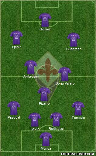 Fiorentina Formation 2013
