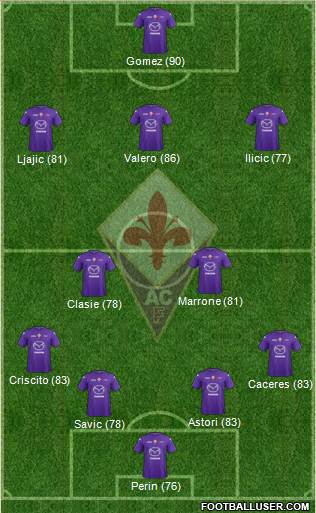 Fiorentina Formation 2013