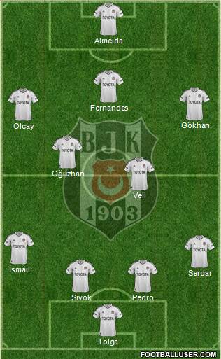 Besiktas JK Formation 2013