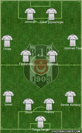 Besiktas JK Formation 2013