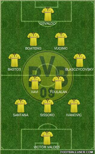 Borussia Dortmund Formation 2013
