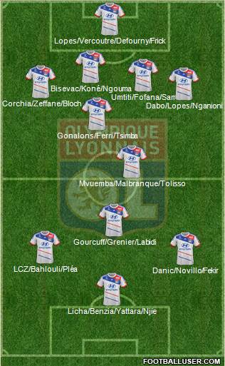 Olympique Lyonnais Formation 2013