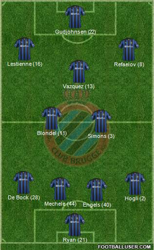 Club Brugge KV Formation 2013