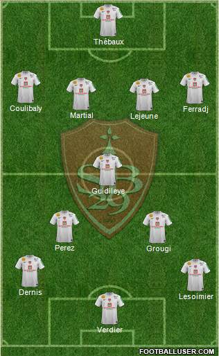 Stade Brestois 29 Formation 2013