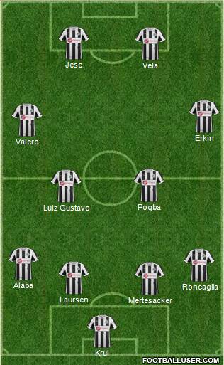 Newcastle United Formation 2013