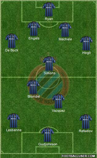 Club Brugge KV Formation 2013