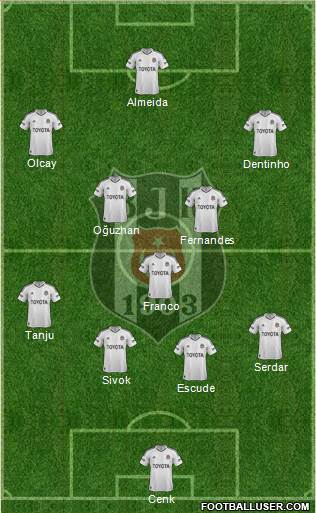 Besiktas JK Formation 2013
