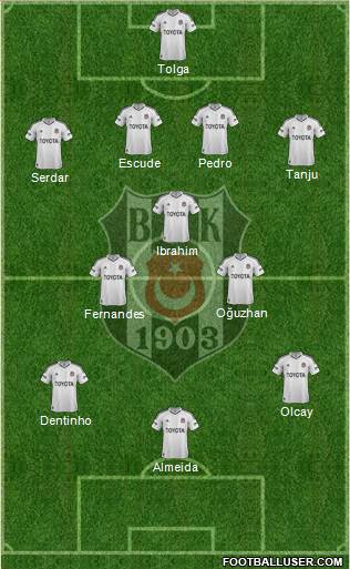 Besiktas JK Formation 2013