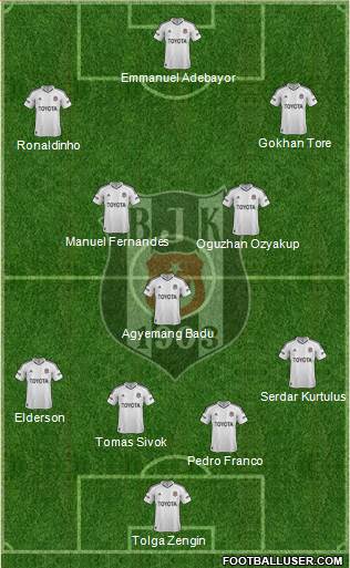 Besiktas JK Formation 2013