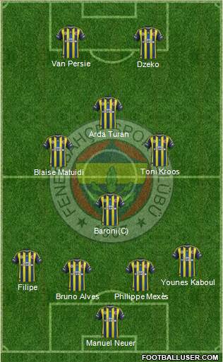 Fenerbahçe SK Formation 2013