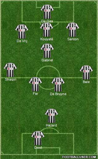 Newcastle United Formation 2013