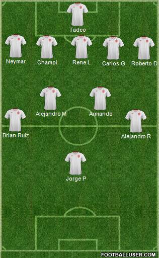England Formation 2013