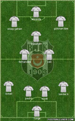 Besiktas JK Formation 2013