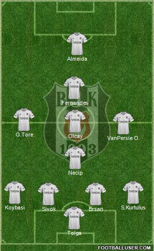 Besiktas JK Formation 2013