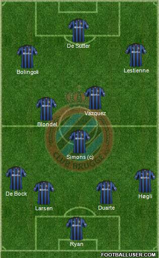 Club Brugge KV Formation 2013