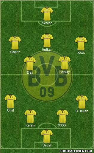 Borussia Dortmund Formation 2013
