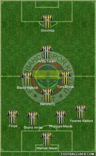 Fenerbahçe SK Formation 2013