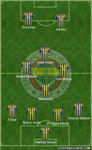 Fenerbahçe SK Formation 2013