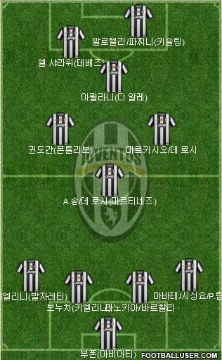 Juventus Formation 2013
