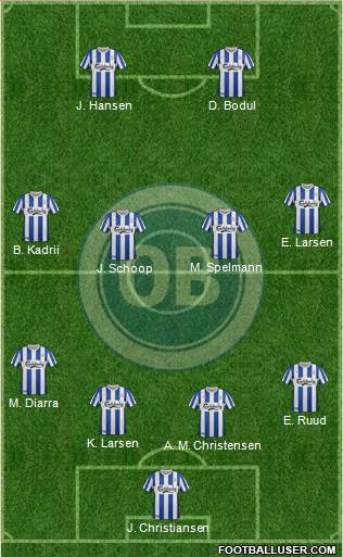 Odense Boldklub Formation 2013