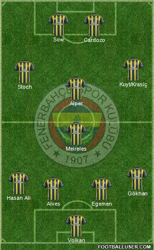 Fenerbahçe SK Formation 2013