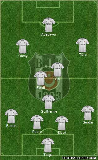 Besiktas JK Formation 2013