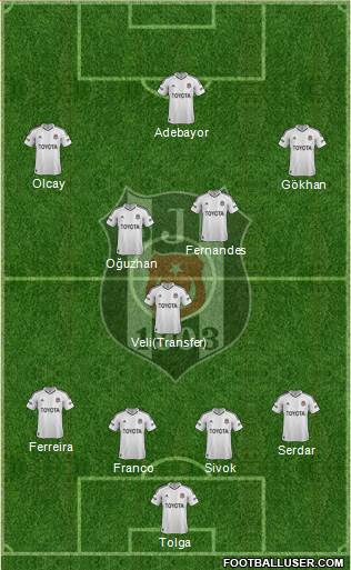 Besiktas JK Formation 2013