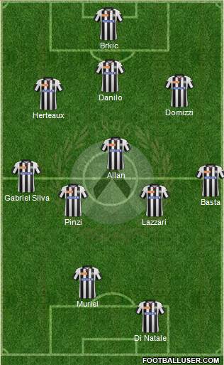 Udinese Formation 2013