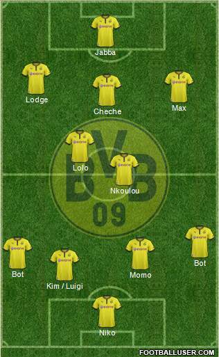 Borussia Dortmund Formation 2013