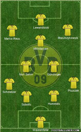 Borussia Dortmund Formation 2013