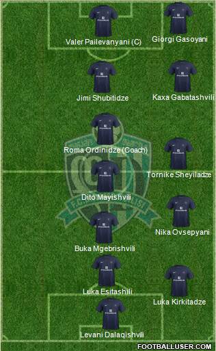 Dinamo Tbilisi Formation 2013