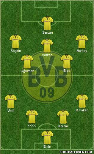 Borussia Dortmund Formation 2013