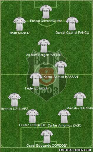 Besiktas JK Formation 2013