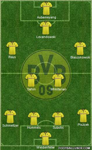 Borussia Dortmund Formation 2013