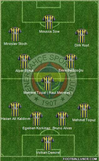 Fenerbahçe SK Formation 2013