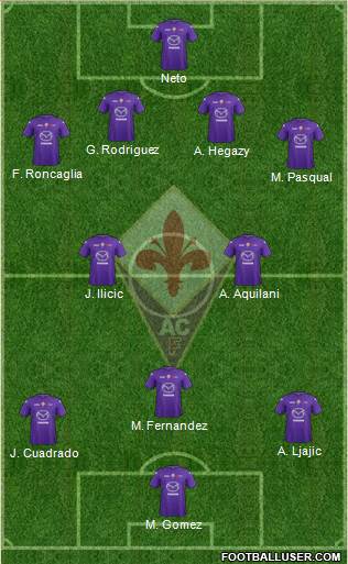 Fiorentina Formation 2013