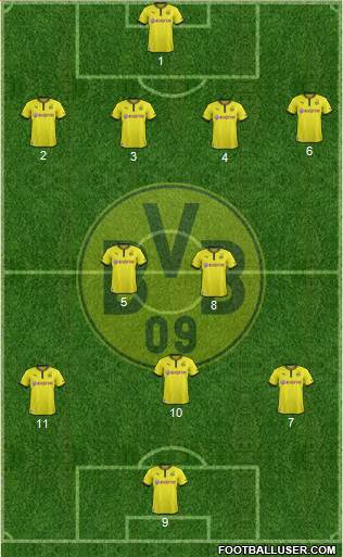 Borussia Dortmund Formation 2013