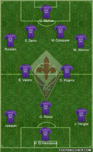 Fiorentina Formation 2013