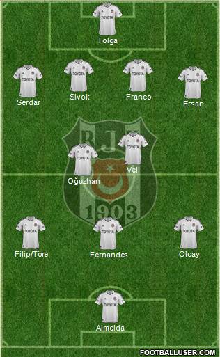 Besiktas JK Formation 2013