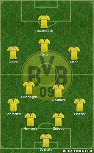 Borussia Dortmund Formation 2013