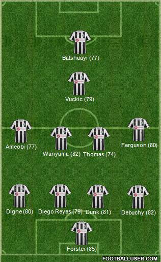Newcastle United Formation 2013