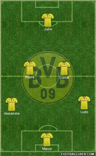 Borussia Dortmund Formation 2013