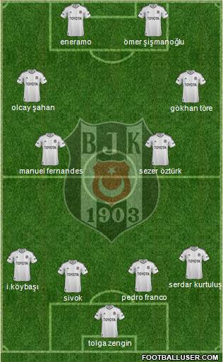 Besiktas JK Formation 2013