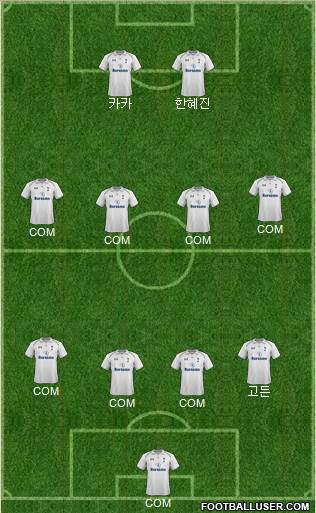 Tottenham Hotspur Formation 2013