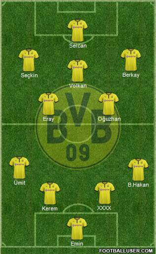 Borussia Dortmund Formation 2013