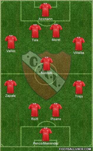 Independiente Formation 2013
